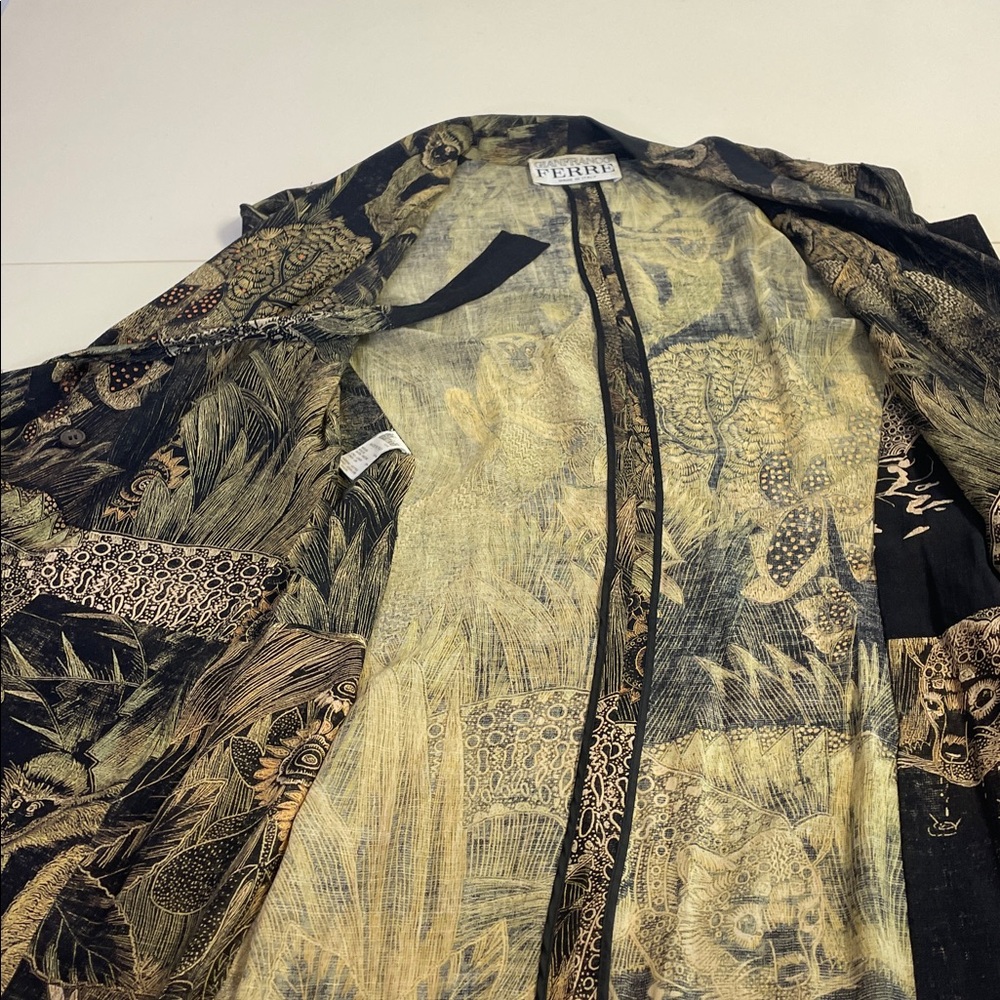 Gianfranco Ferre Lightweight Cardigan Sz M - Picture 5 of 10
